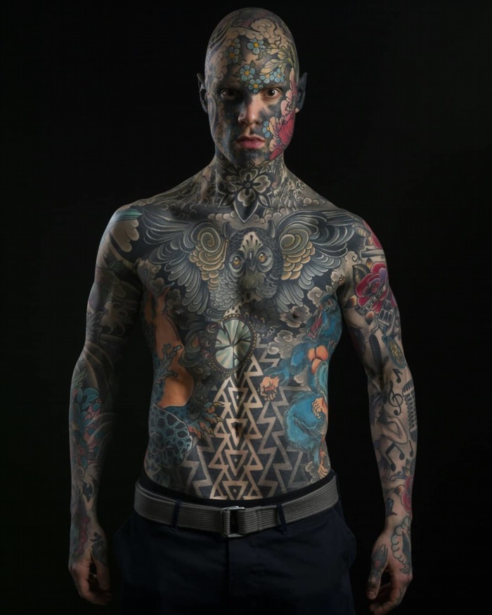 Татуировки на все тело