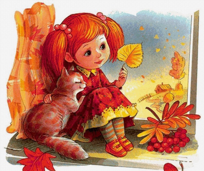 Осенняя открытка для детей
