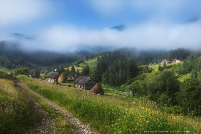 Карпаты горы Украина деревня