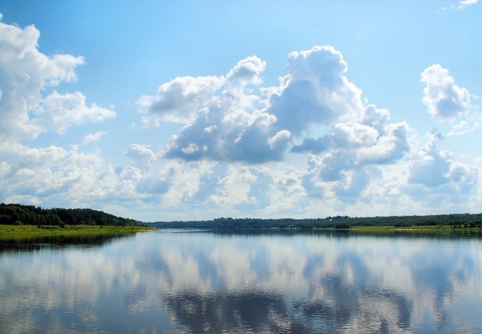 Река Волга в Тульской области
