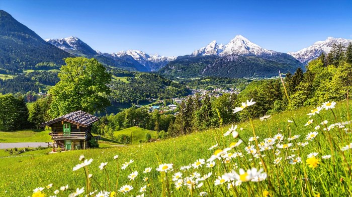 Швейцария лето горы