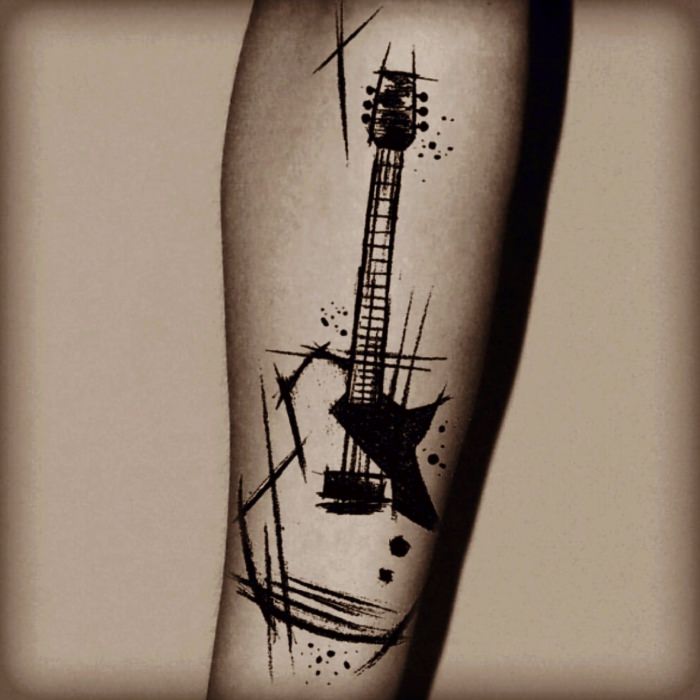 Татуировка гитара