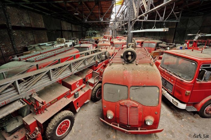 Чернобыльские пожарные машины