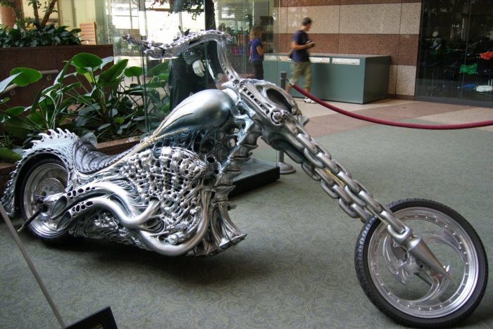 Чоппер мотоцикл призрачного гонщика
