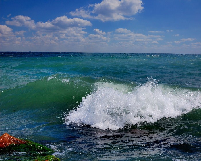 Черное море волны