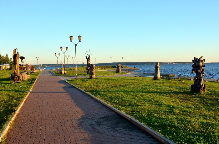 Петрозаводск набережная Онежского озера
