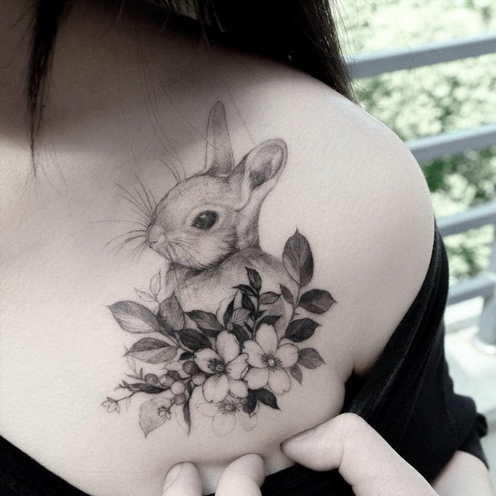 Татуировка заяц