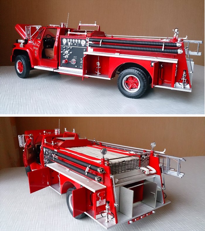 Моделька пожарной машины