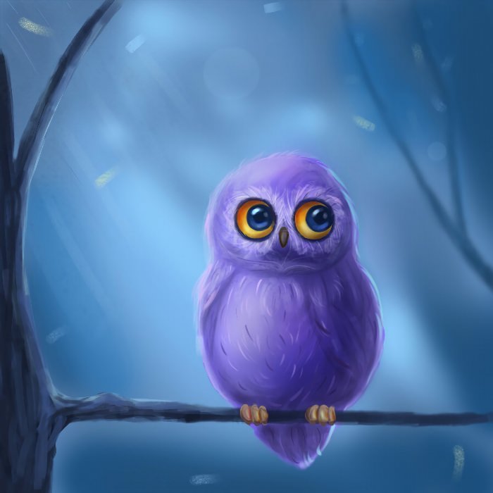 Фиолетовая сова