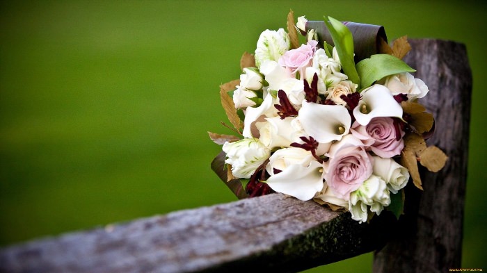 Каллы цветы свадебный букет