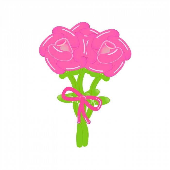 Букет роз из шаров