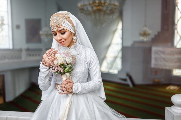 Мусульманская свадьба невеста