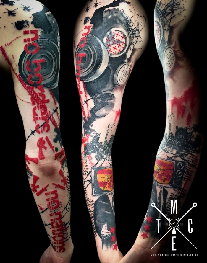 Черно красные татуировки