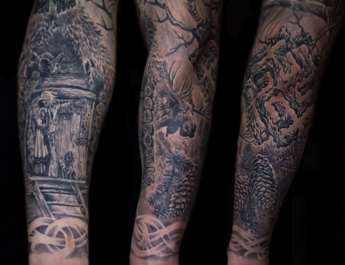 Татуировки в славянском стиле