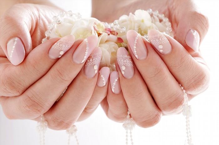 Наращивание ногтей Свадебные