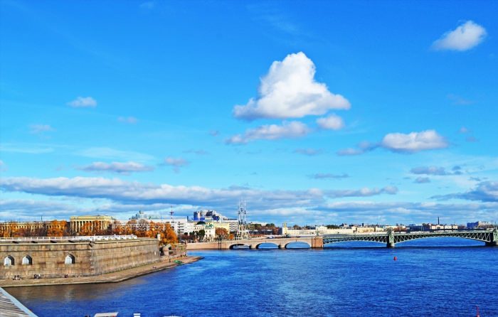 Нева Санкт Петербург панорама