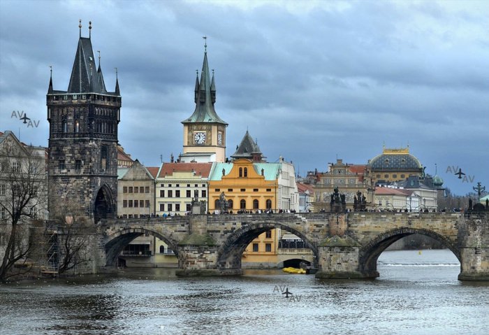 Прага архитектура Карлов мост
