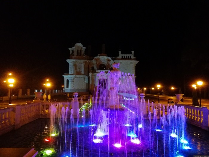 Ночной Тамбов фонтан