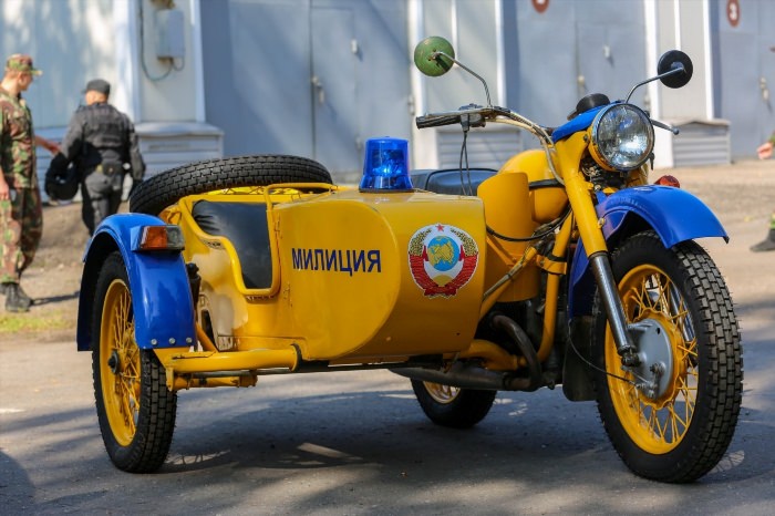 Мотоцикл Урал милиция СССР