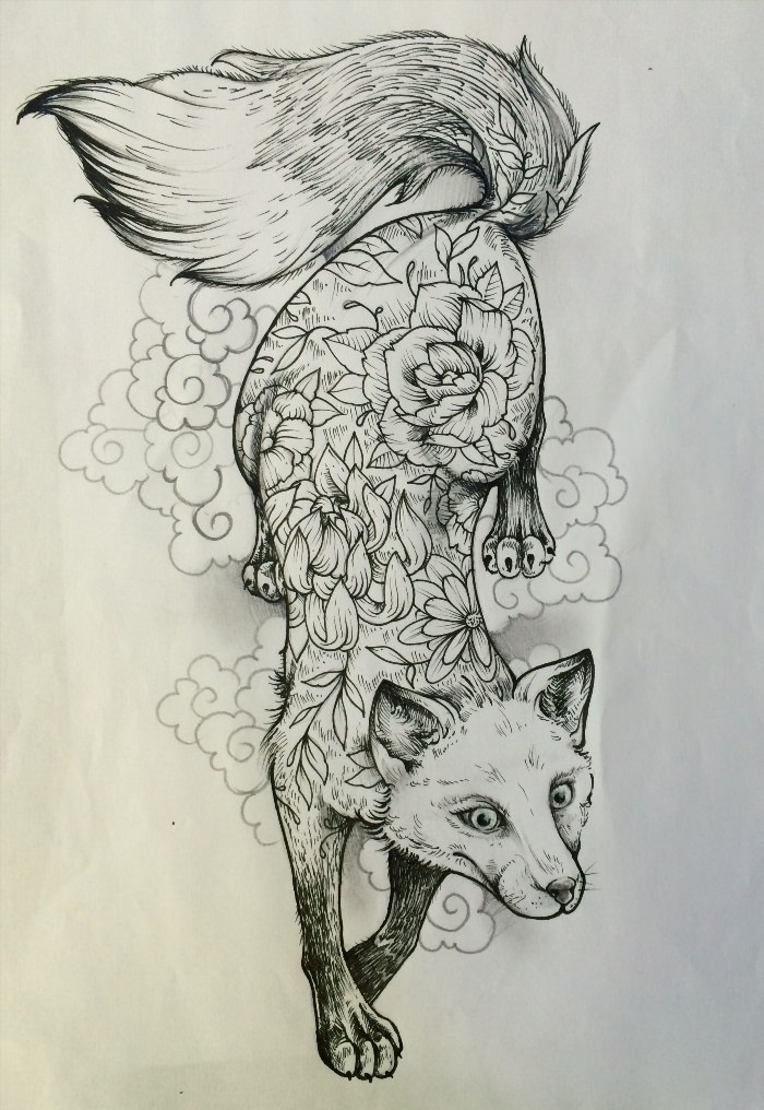 Эскизы татуировок с животными