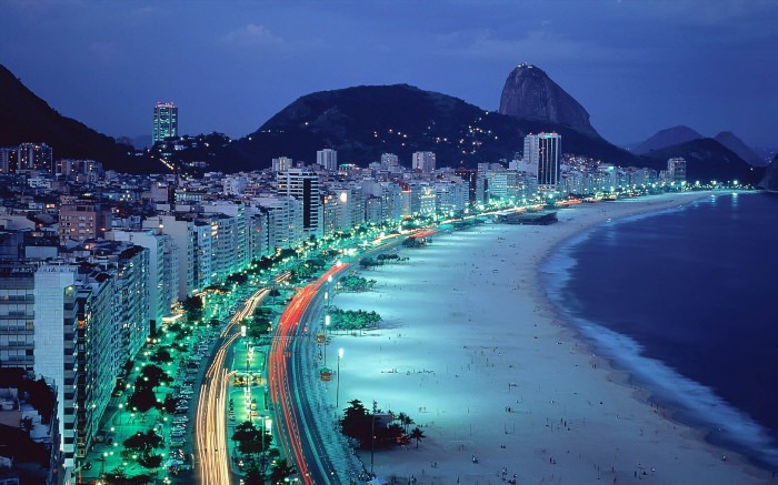 Пляж Копакабана в Рио де Жанейро