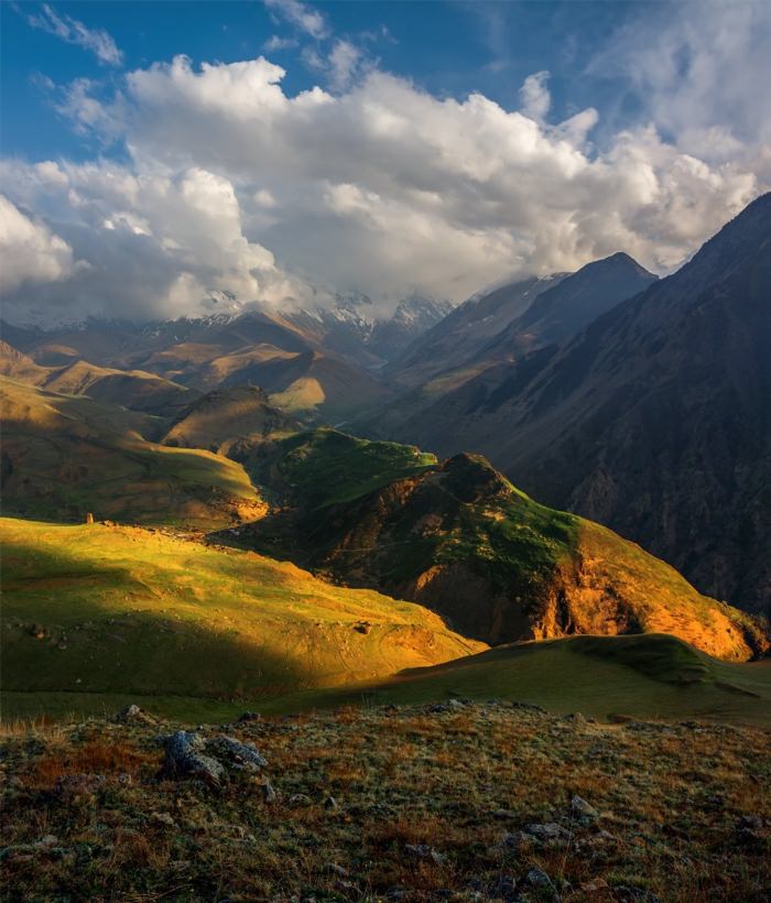 Горы Кавказа пейзаж