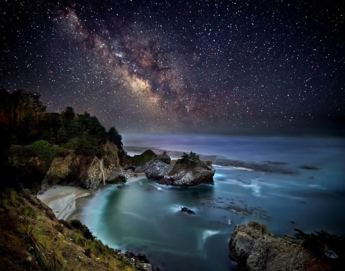 Ночное море и звезды