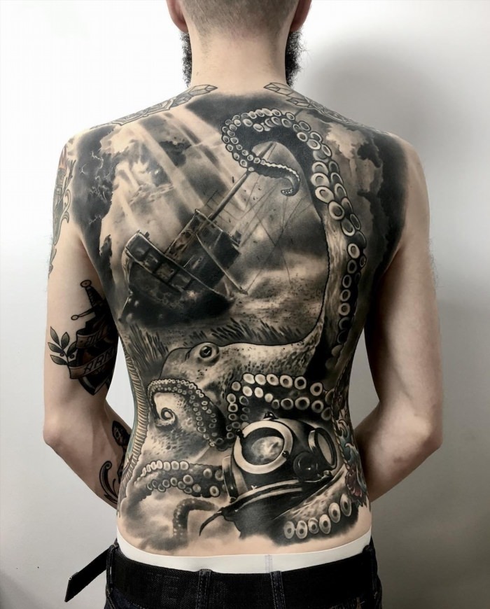 Мужские татуировки на всю спину