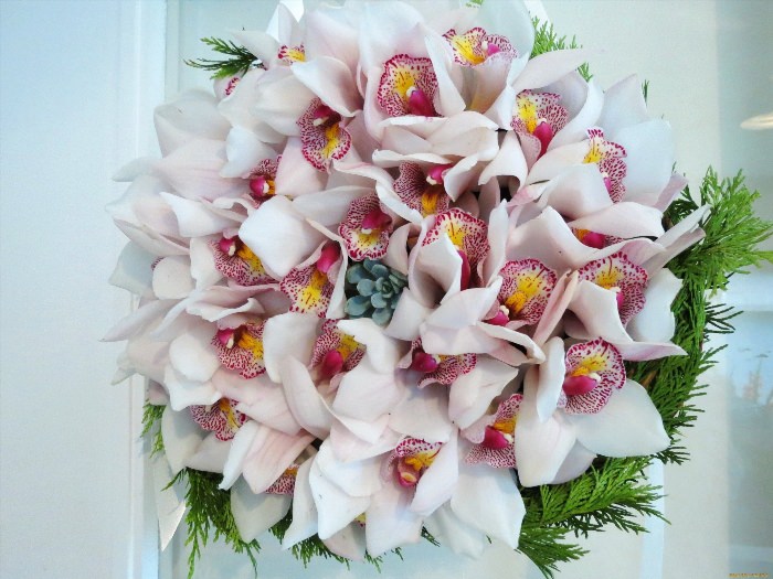 Букеты из орхидей необычные