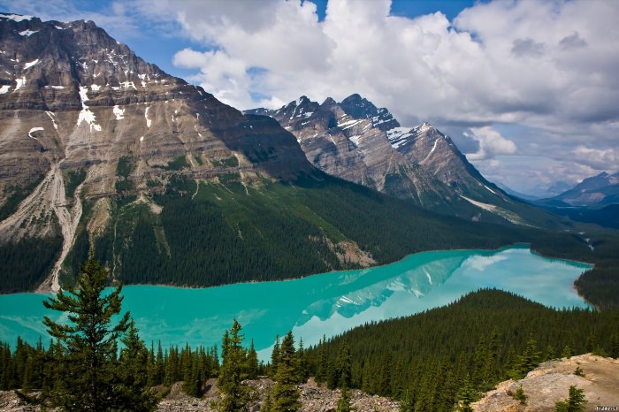 Известное озеро в Канаде