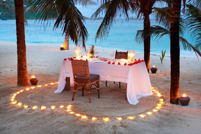 Романтический вечер на пляже