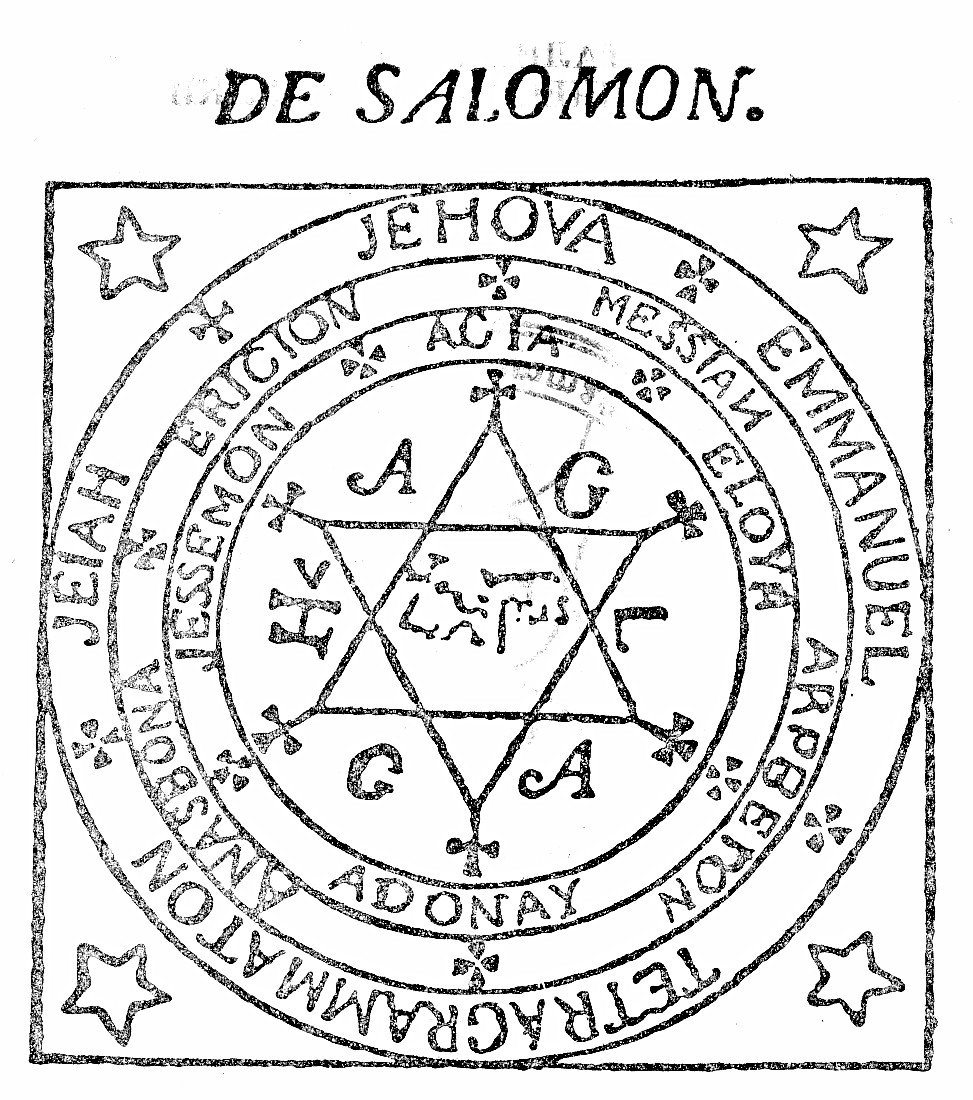 Пентакль Соломона пятиконечная звезда