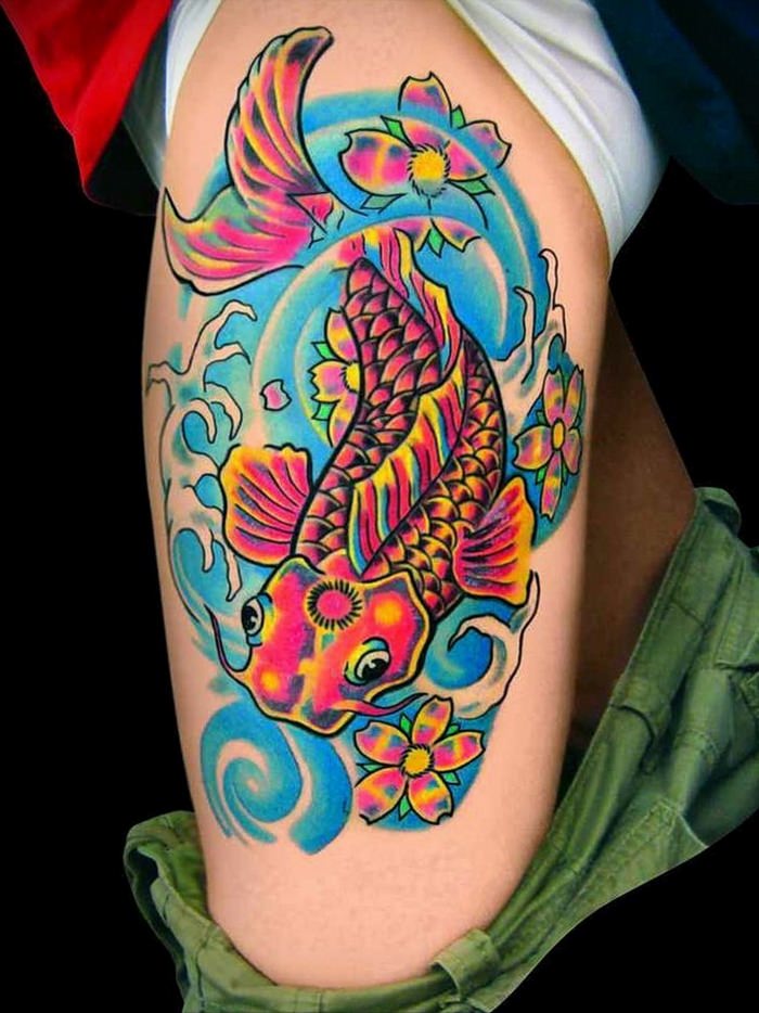 Разноцветные татуировки
