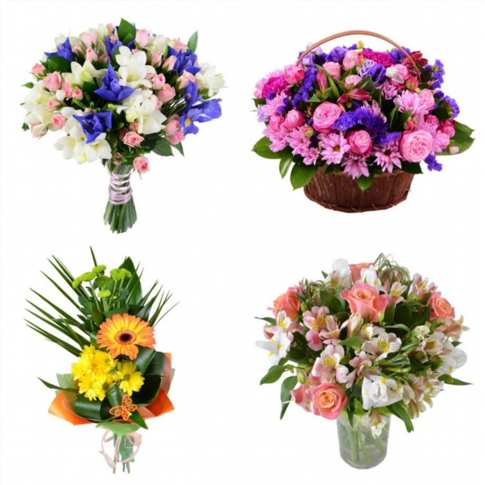 Сочетание цветов в букетах флористика