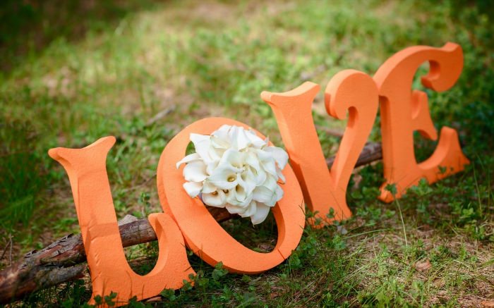 Буквы на свадьбу
