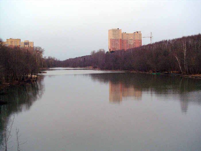 Река Серебрянка в Пушкино