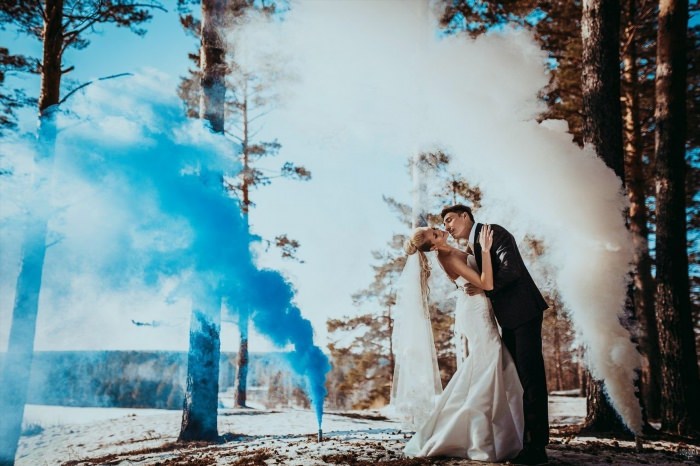 Дымовые шашки на свадьбу