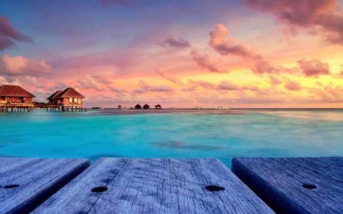 Красивые пейзажи Мальдив