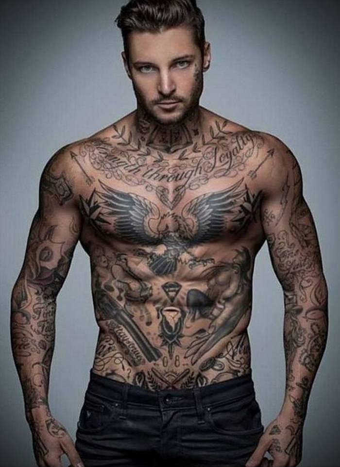 Мужские татуировки на теле