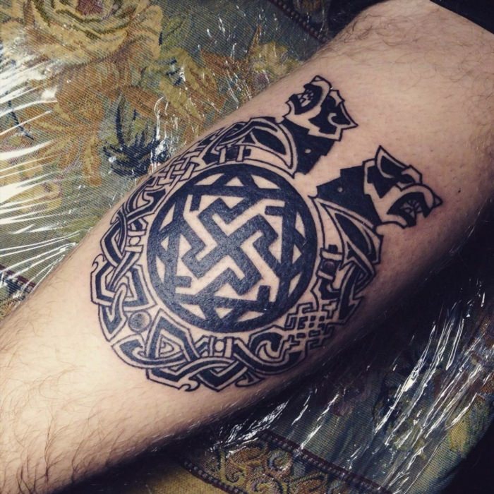 Славянские татуировки на руке для мужчин