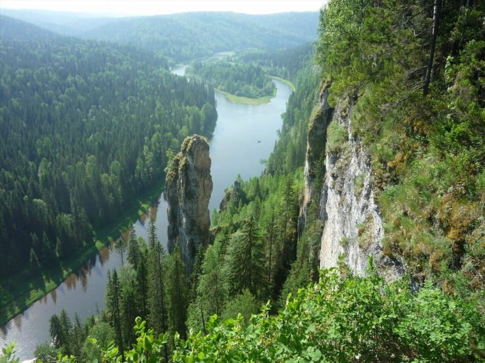 Уральские горы река Чусовая
