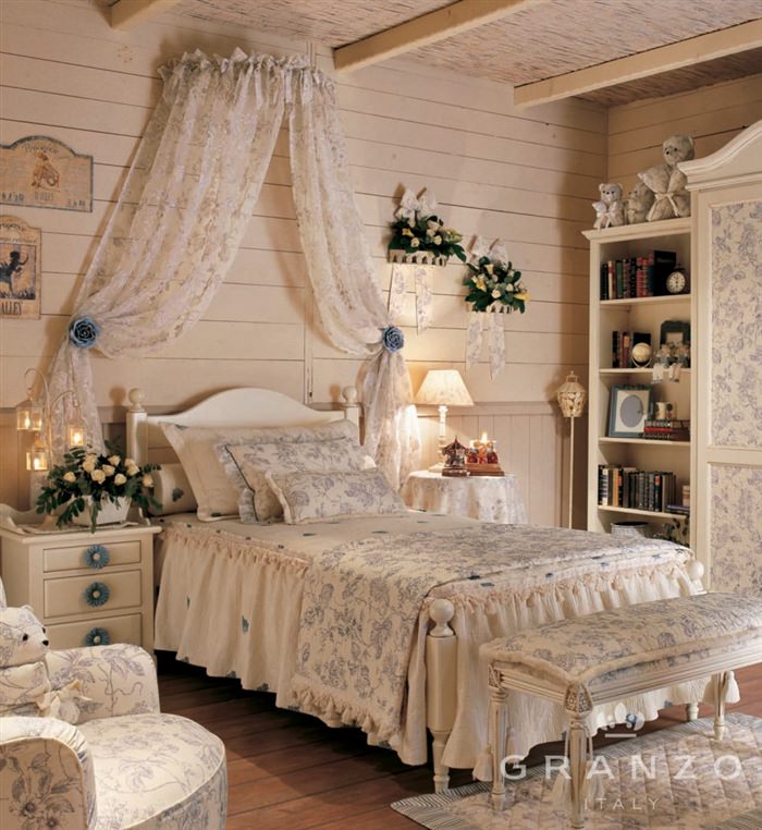 Декор спальни в стиле прованс