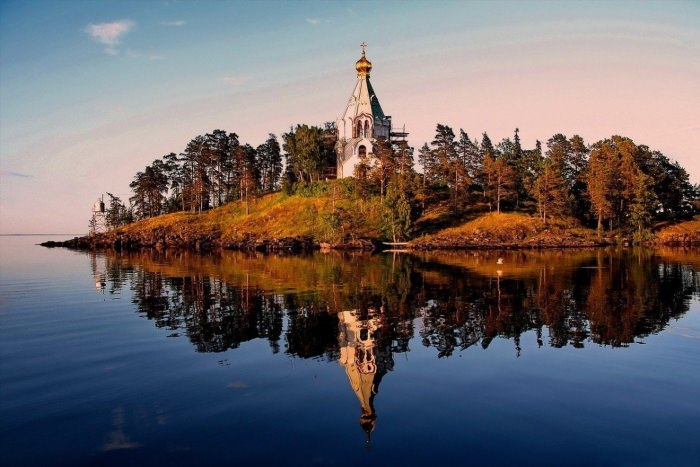 Ладожское озеро монастырь Валаам