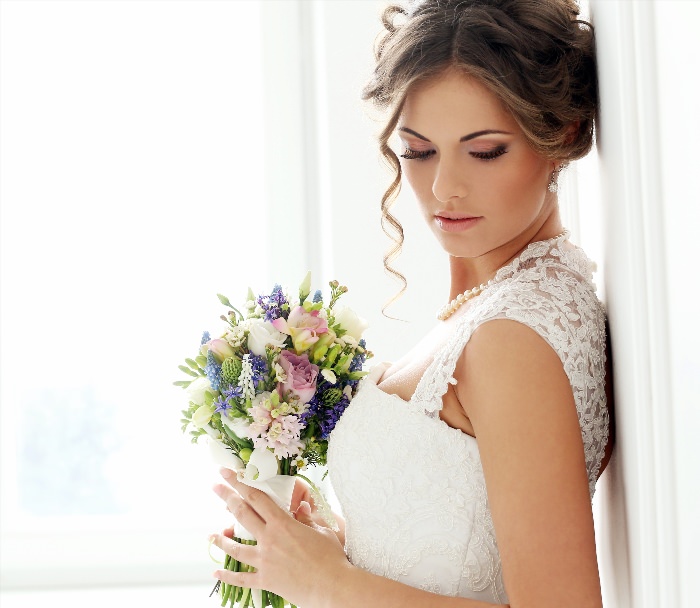 Нежный свадебный образ невесты