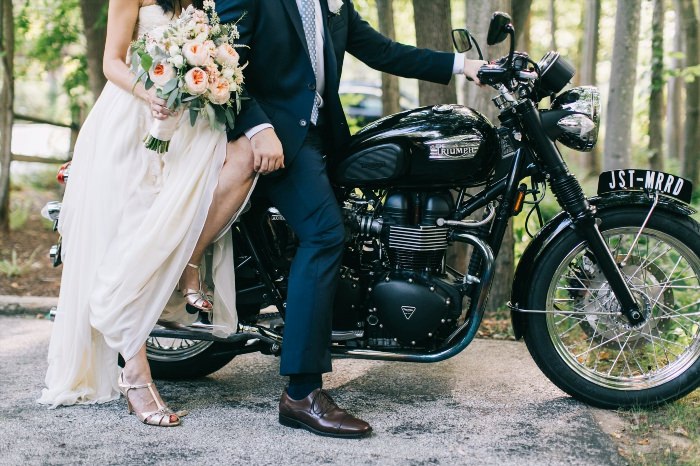 Свадьба в стиле мотоциклов