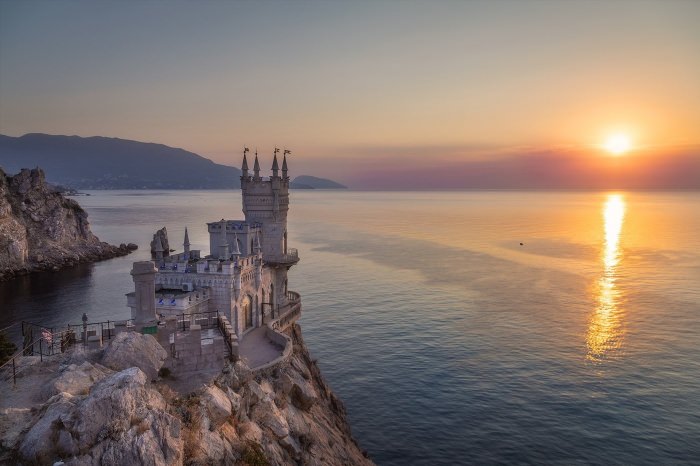 Ласточкино гнездо в Крыму с моря